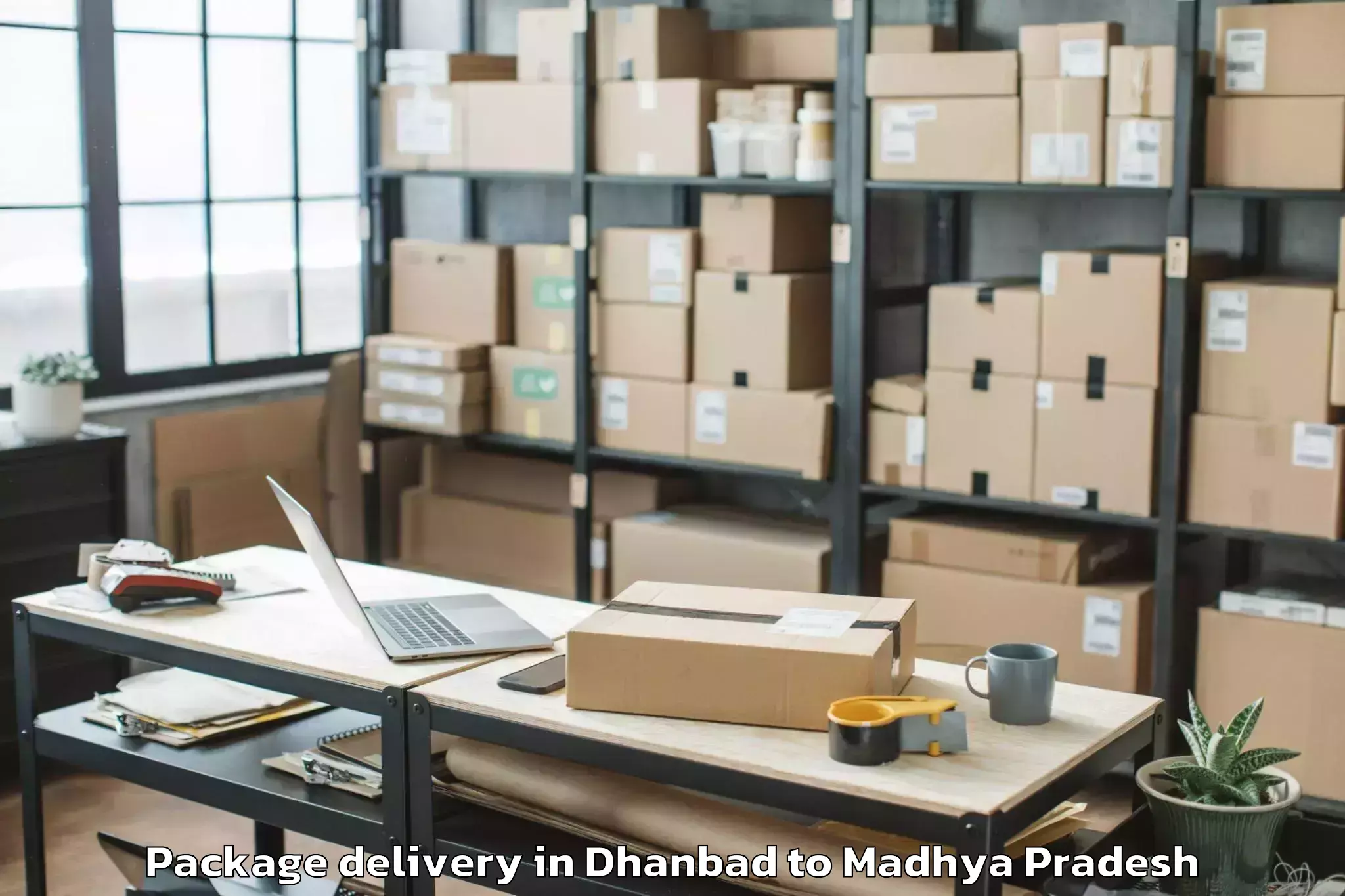 Top Dhanbad to Sehore Package Delivery Available